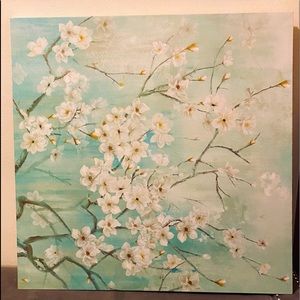 Floral Wall Art 30”x30” Ready to Hang!